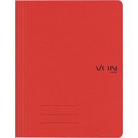30160025 Lot de 10 classeurs à couverture souple légers avec impression moderne de format A4 Rouge