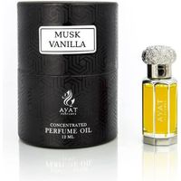 AYAT PERFUMES – Extrait de Parfum Musk Vanilla 12ml | Fabriqué à Dubai | Unisexe Sans Alcool | Huile Parfumée Arabian Longue Durée