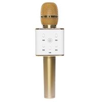 Q7 magique Karaoke Microphone Téléphone KTV Lecteur Haut-parleur sans fil Bluetooth MIC enregistrement de la musique Or