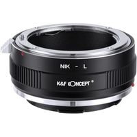 Bague d'Adaptation Nikon F pour Appareils Photo L - K&F Concept - NIK-L - Manuelle - Métal