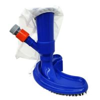 Brosse à tête d'aspirateur de piscine Outil de nettoyage de piscine durable en PP avec sac en filet Brosse de nettoyage par