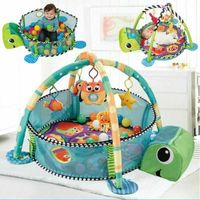 Tapis d'éveil bébé évolutif Disney Princesses - Tortue - Avec piscine à balles et 5 jouets d'activité