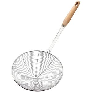 sourcingmap Stainless Steel Kitchen Colander Strainer Perforated Slotted Ladle Spoon 6.5cm Dia 