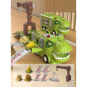 VOITURE À CONSTRUIRE Vert - Jouet de camion de dinosaure pour enfants, 