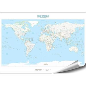 Carte du monde XXL avec pays et drapeaux à gratter, 82 x 59 cm - PEARL