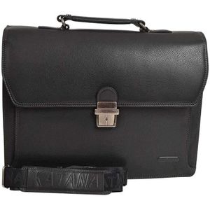 Sac bandouli/ère Hexagona Besace-Toile//Cuir de Vachette grain/é