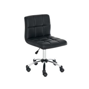 MIADOMODO Tabouret de Travail /à roulettes R/églable Couleur et Set au Choix Rembourrage Doux en Simili Cuir de Tatouag de Bureau de Salon Rouge, 1 Pi/èce Chaise de Cabinet Assise Ronde