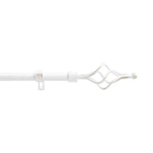 Tringles à Rideaux Pivotantes Flairdeco 2x - Blanc Extensible 60-100cm