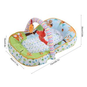 TAPIS DE JEU Tapis de jeu pour bébé FAFEICY - Koty - Tapis rampant de bébé avec jouets - Intérieur - Peluche et coton PP