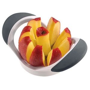 16,4 x 12,7 x 7,8 cm Fiskars Coupe-pomme avec récipient 1016132 Functional Form Plastique/Acier Blanc/Orange