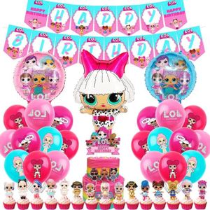 BALLON DÉCORATIF  Decoration Anniversaire Lol Fille Set 40 Pcs, Ballon Lol Party Anniversaire Décorations Pour Fille, Ballons Anniversaire Poup[m7227]