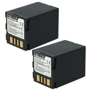 BATTERIE APPAREIL PHOTO EXTENSILO 2x Batterie compatible avec JVC GR-D650E