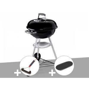 BARBECUE Barbecue - WEBER - Compact Kettle 47 cm - Charbon - 6 personnes - Sur chariot