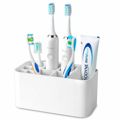 Porte-brosse à Dents Mural XILIMEN Porte-Brosse à Dents Électrique En Acier Inoxydable SUS304 - Support Mural Ou Autoportant Pour Têtes De Brosse Électrique & Manuelle