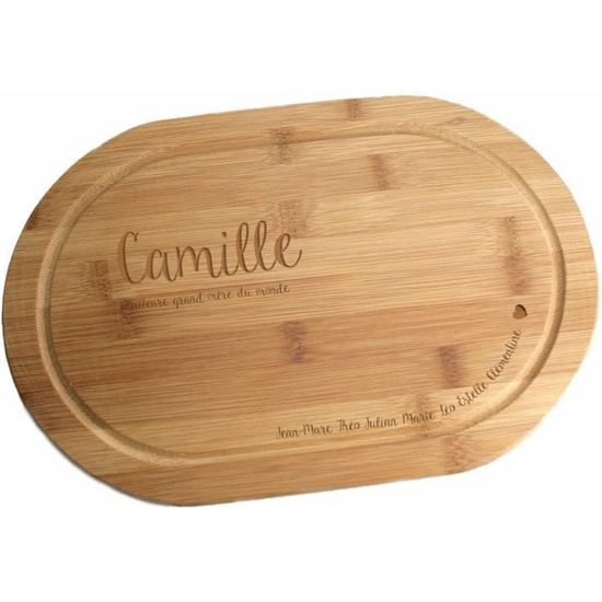 Planche à Découper en Bambou - Petit Cadeau Personnalisé Pas Cher