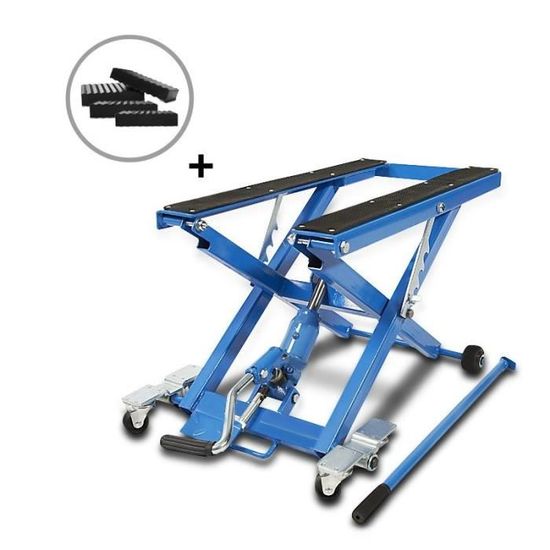Béquille Hydraulique Moto 25-40 Cm Réglable - Support Levage 400 Kg, Universel Motocross