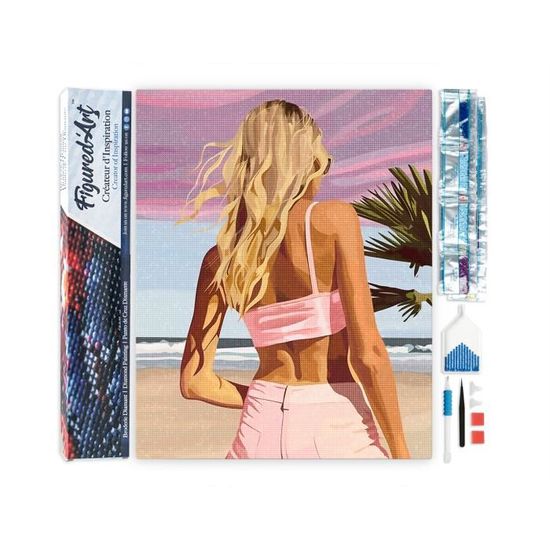 Kit Diamond Painting Figured'Art 40x50cm Nuit Étoilée - Broderie Diamant 5D Strass Carrés