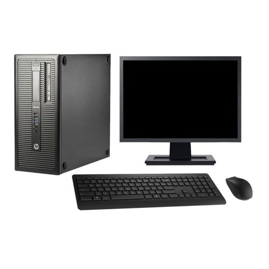 Mini PC HP EliteDesk 800 G1 USDT - G3220, 16Go RAM, 500Go, Win10, WiFi - Reconditionné