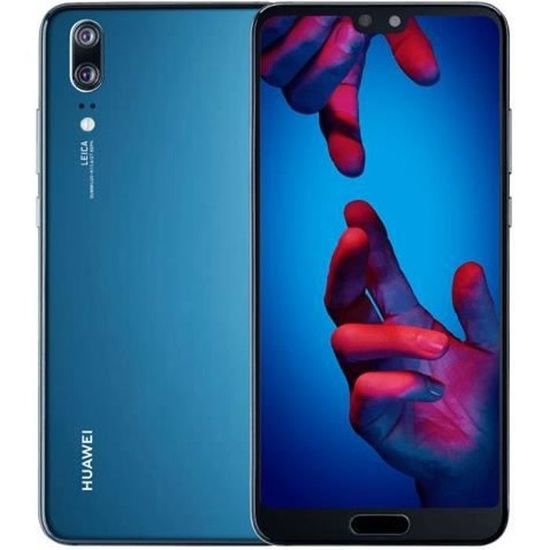 Huawei P20 Smartphone double SIM 4G LTE 128 Go GSM 5.8" 2244 x 1080 pixels (428 ppi) LTPS TFT RAM 4 Go 12 MP (caméra avant de 24…