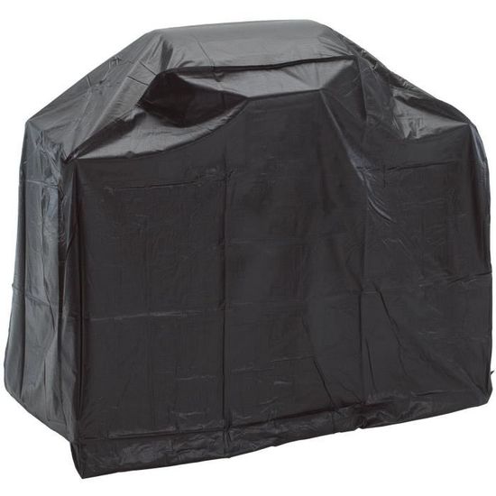 Housse de protection étanche pour barbecue gaz Grill Chef - PVC noir - 125 x 103 x 54 cm
