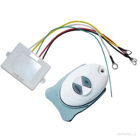 Kit Treuil Sans Fil Bateau Télécommande Guindeau Sans Fil - Compatible 12V - 15m Portée - Étanche Et Flottante - Pour Bateaux Contrôleur Garniture Marin