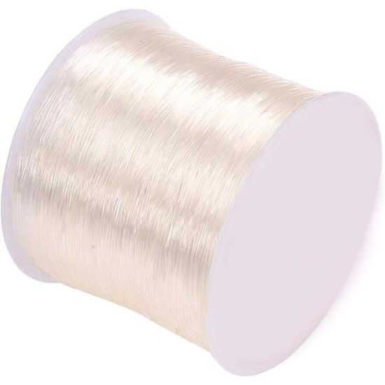 Fil Élastique Transparent Bracelets - 2 Rouleaux Nylon 0.5mm Et 1mm Pour Bijoux DIY