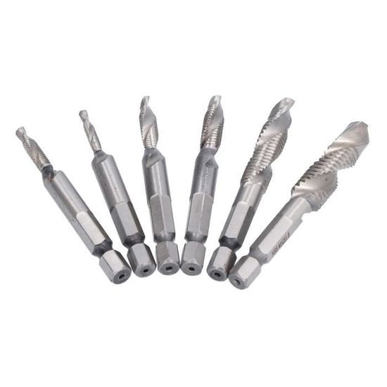 Lot De 2 Tarauds M6 X 1.25 HSS 6542 - Filetage Droitier - Haute Précision Pour Acier, Aluminium, Cuivre & Fonte