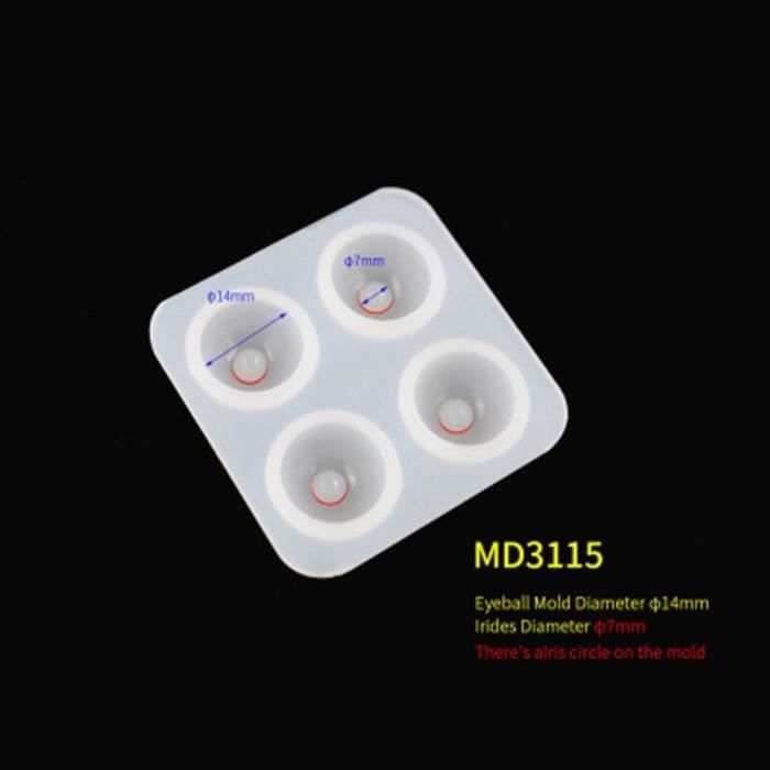 760 Yeux De Poupée PandaHall - 5 Tailles (4-10mm) - Cabochons Noirs Pour DIY