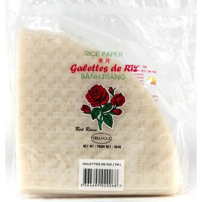 Galettes, Feuilles de riz triangulaire 454g Red Roses