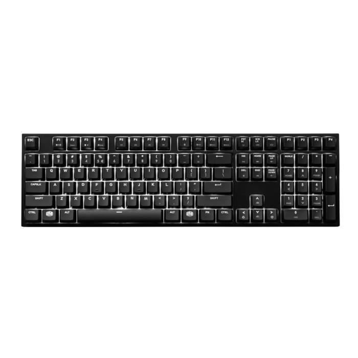 Cooler Master Clavier Gamer mécanique Masterkeys Pro L - Filaire - Rétroéclairé Blanc - Cherry MX Rouge - AZERTY - PC