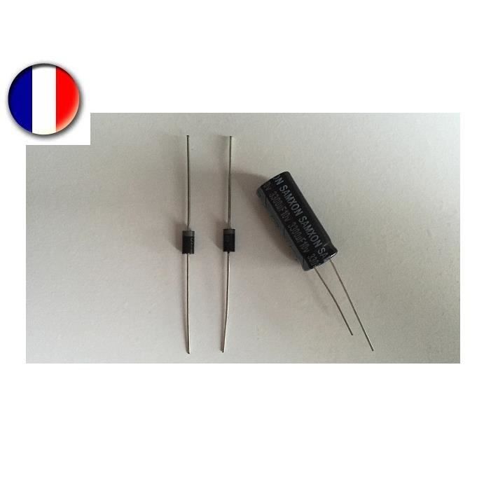 KIT REPARATION PHILIPS 47PFL5604H/12 2 DIODES SB260(SR260)+CONDENSATEUR 3300UF