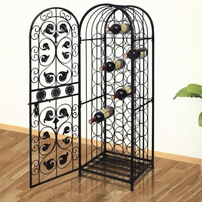 Nouveau - Casier à Vin - Casier à bouteille Meuble Range Bouteille - Etagère de rangement pour 45 bouteilles Métal #81613