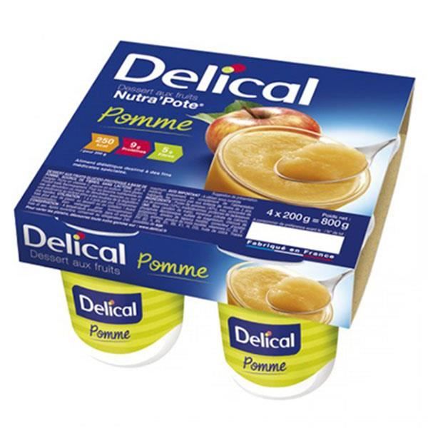 Delical Dessert aux Fruits Nutra'Pote Pomme 4 x 200g
