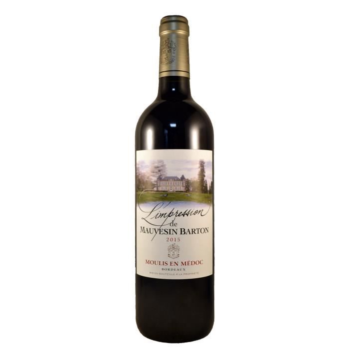 L'IMPRESSION DE MAUVESIN BARTON 2015 AOP MOULIS -Vin rouge de Bordeaux - 75cl