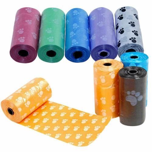 Lot de 2 Rouleaux Jaune Sacs à Crottes Ramasse Crottes Chien Déjection Canine 30 Sacs