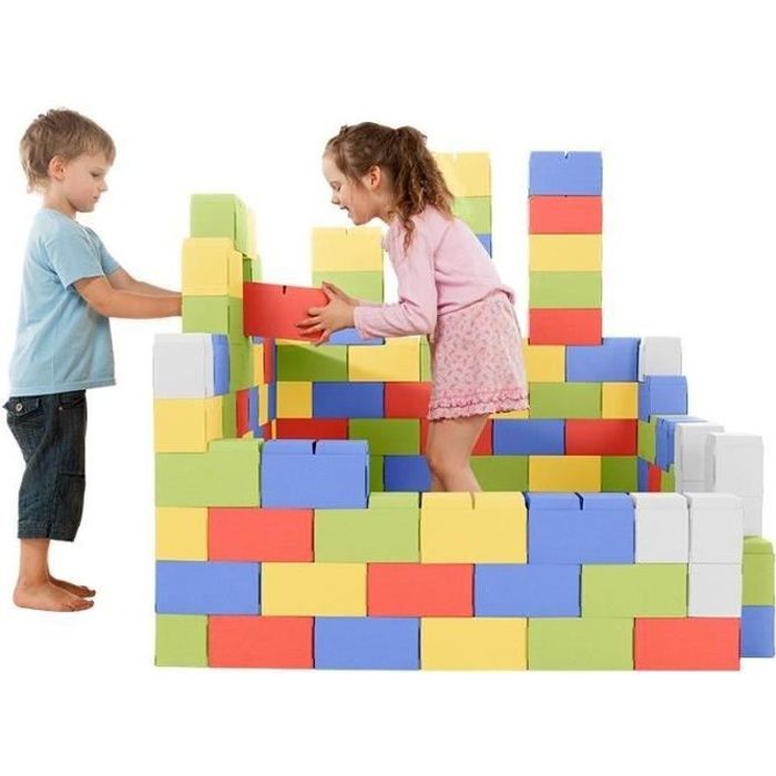 200XXL color blocs de construction géants GIGI Bloks, blocs Jumbo pour enfants, Grandes briques empilables pour constructions réelle