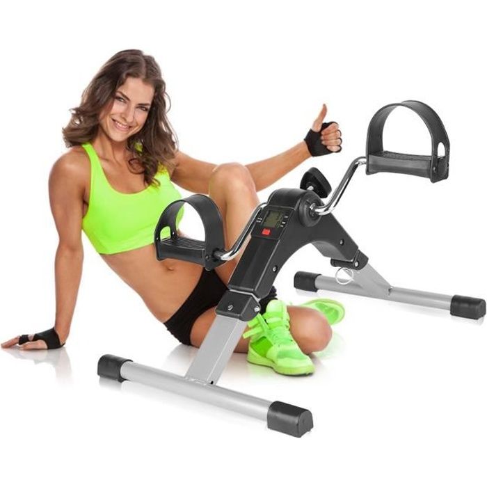 MINI VÉLO D'APPARTEMENT À PÉDALE PLIABLE POUR ENTRAÎNER BRAS ET JAMBES.