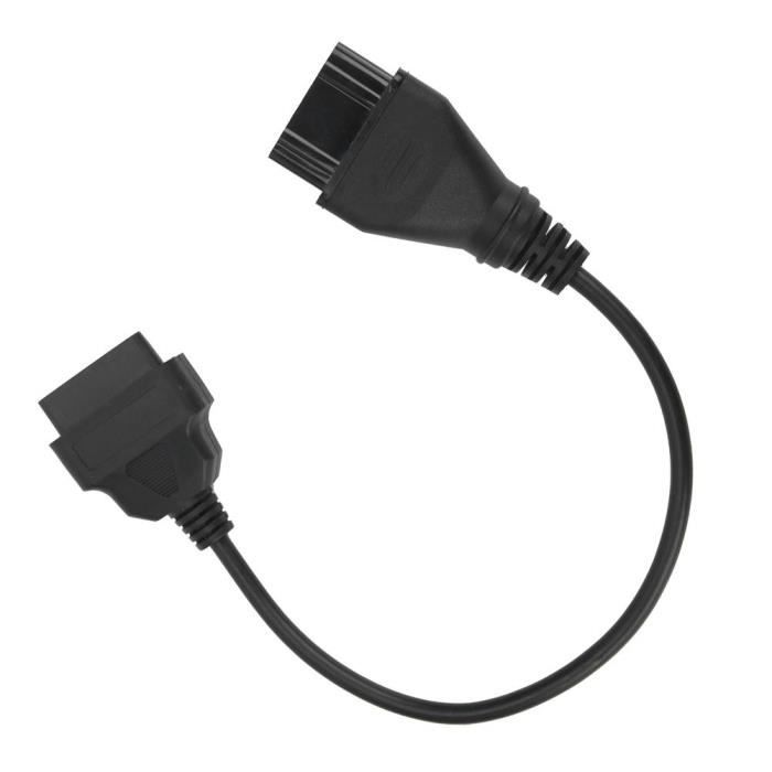 Fdit connecteur OBD2 pour Renault 12 broches à 16 broches câble de connecteur OBD2 adaptateur OBDII accessoires de voiture