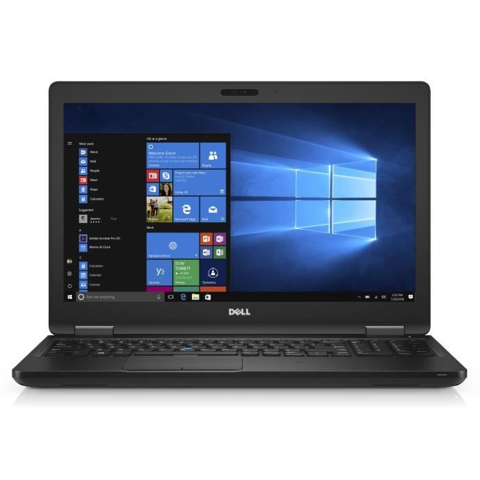 Pc Portable Dell E5580 - Intel Core I7 - Ssd 240 - 8go - 15,1'' - Windows 10 - Azerty