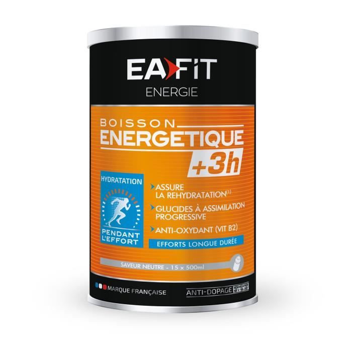 Eafit Boisson Energétique +3H Goût Neutre 500g