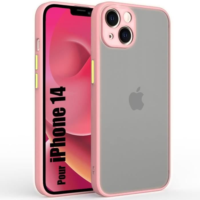 Coque pour iPhone 14 Protection Ultra Fin Silicone Mat - Rose