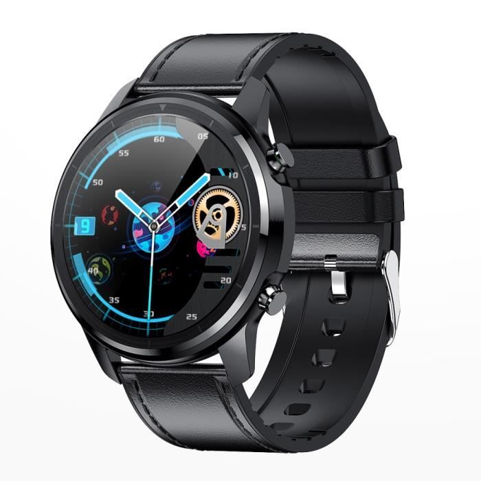 LEMFO LF26 Montre Connectée de Sport Noir Homme Femme HD IPS Surveillance De La Santé Écran Couleur Bracelet Intelligent
