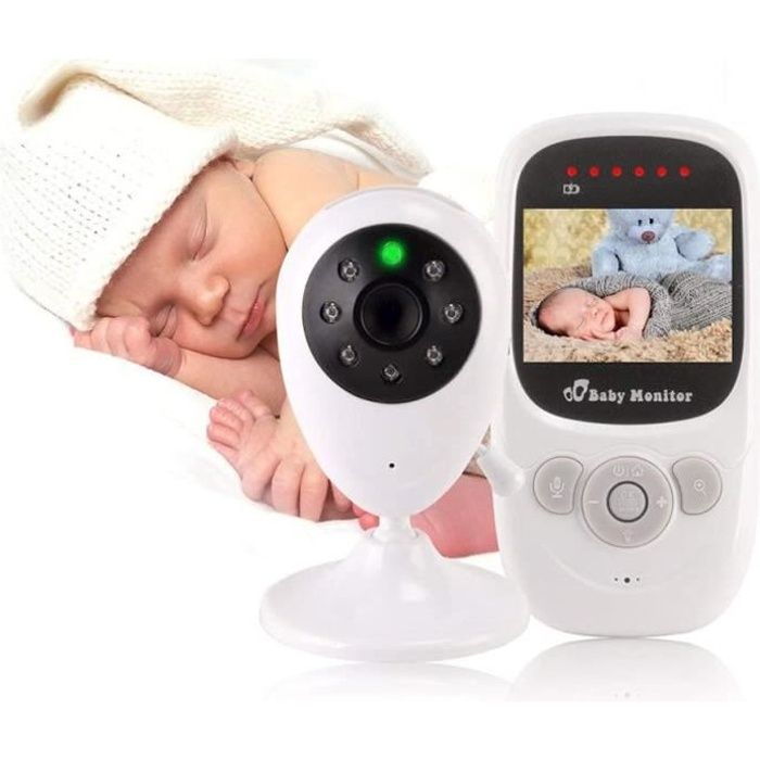 Bébé Moniteur, Babyphone Vidéo Caméra Surveillance Numérique Sans Fil Vision Nocturne, Communication Bidirectionnelle