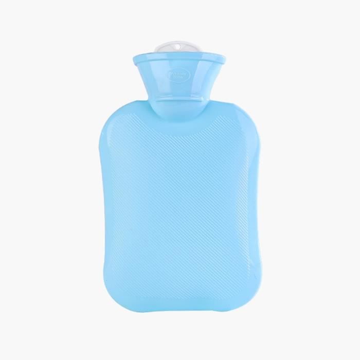 Bouillotte Eau Chaude,500ML Bouteille D'eau Chaude,Aide à fournir Les Plus de Chaleur et de Confort,Idéal Les Journées Hivers -bleu