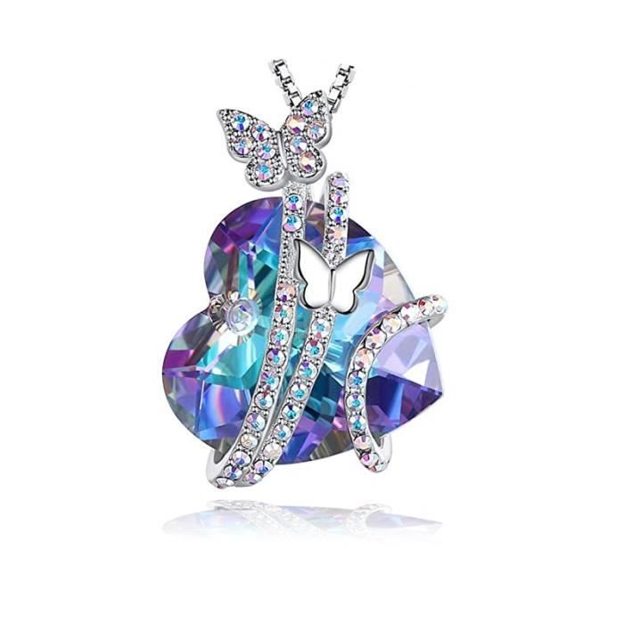 Collier Femme Cœur - Bijoux femme - Cadeau Femme Anniversaire