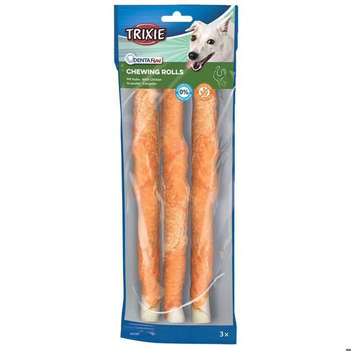 3 Denta Fun Roulet À Mâcher, Poulet, 17 Cm 140 gr