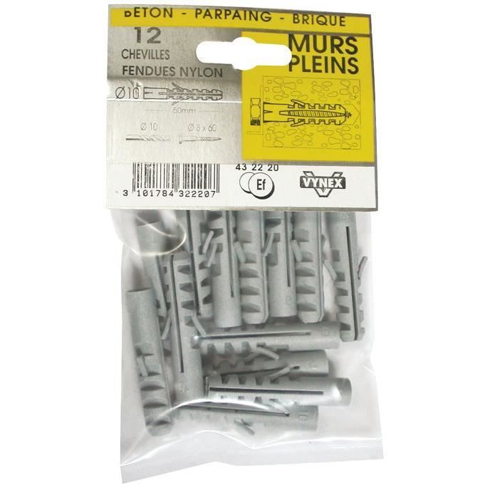 Cheville fendue nylon - 7x35 mm