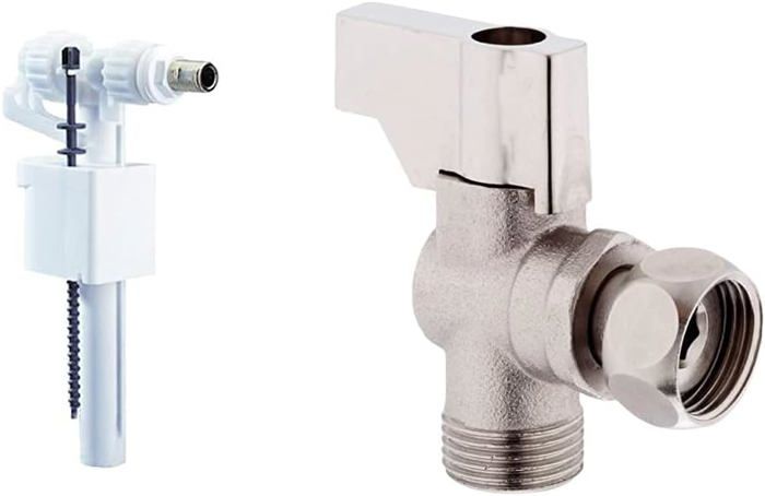 Lot De 2 Robinets à Flotteur 3/4" - En Laiton Avec Flotteur Plastique, Réglables, Pour Réservoirs D'eau Et Abreuvoirs Automatiques - 9