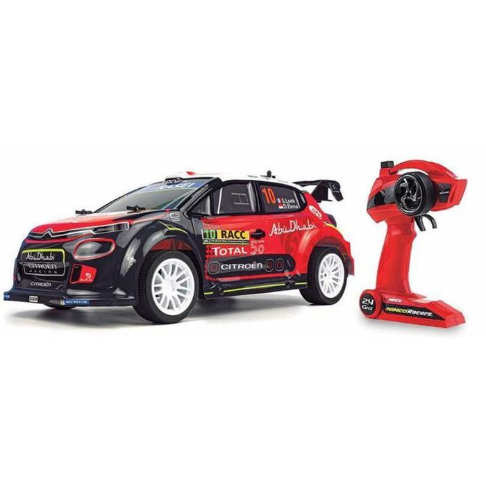 Voiture Télécommandée - Ninco - Citroën C3 Wrc - Échelle 1:10 - Couleur Noir/Rouge - 2.4 GHz