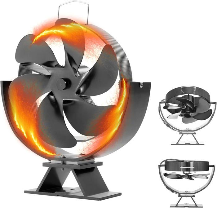 Feuille Générateur Pour Ventilateur De Cheminée - Graphite, Résiste à 227°C, Remplacement Facile - 12